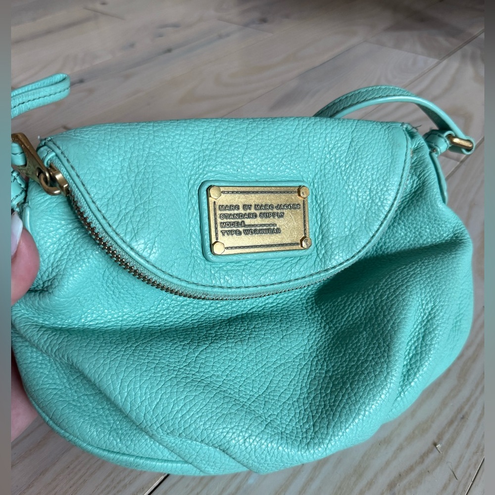 Marc Jacob’s Mint Green Leather Crossbody Bag